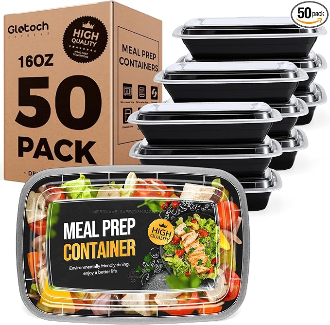 Glotoch 16oz Meal Prep Containers by GlotochExpress