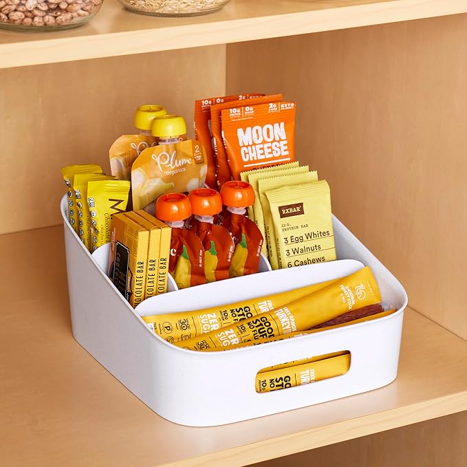YouCopia ShelfBin Adjustable Snack Bin, BPA-Free Divided Storage Basket - Image 5