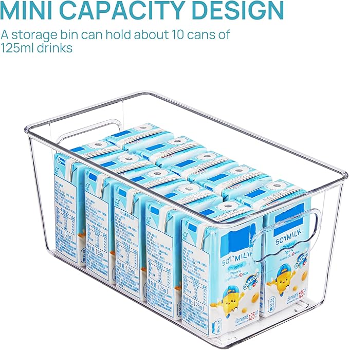 Vtopmart Clear Plastic Storage Bins, Countertops, Freezer Organization and - Image 4
