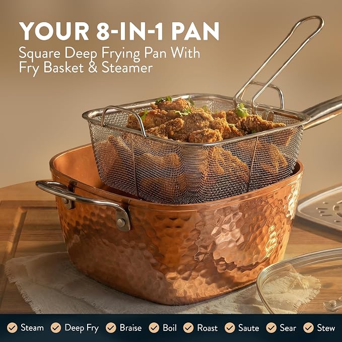 Gotham Steel Hammered 20 Pc Ceramic Cookware Set Nonstick, True Ceramic Pots - Image 4