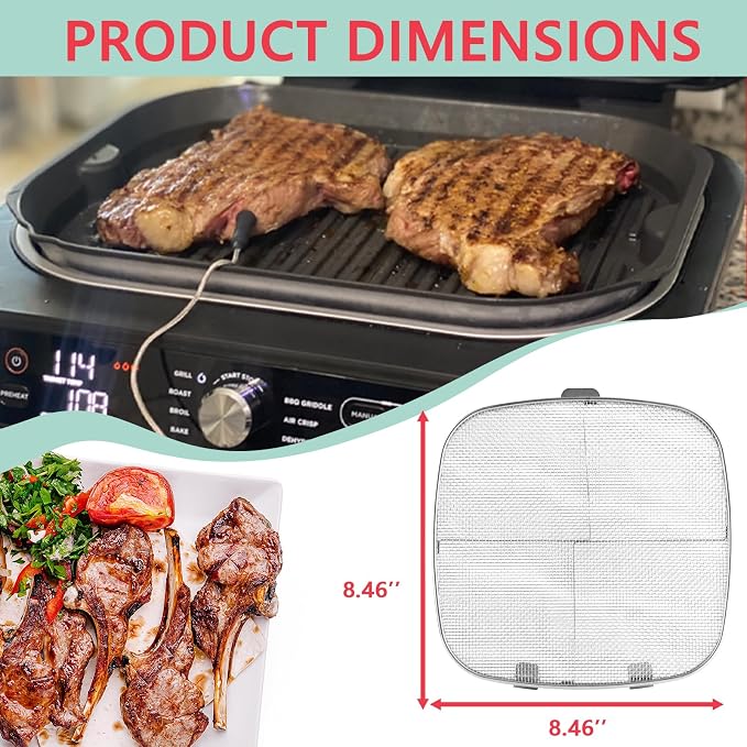 2-Pack Splatter Shield for Ninja AG300 AG301 AG301C AG300C Foodi Air Fryer - Image 2