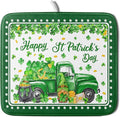 Shamrock Gnome Truck Dish Drying Mat Lucky Clover Dish Drainer Mat 16x18 inch by Giwawa