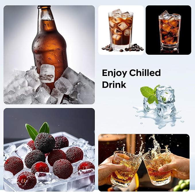 Silicone Ice Cube Tray 2 Pack, HANCELANT Ice Cube Mold, Ice Trays - Image 7