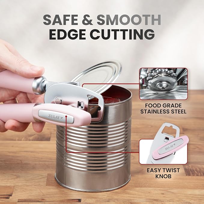 Zulay Kitchen Heavy Duty Stainless Steel Can Opener Manual - Image 4