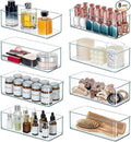 Qilinba 8 PACK Drawer Organizer Bins Bathroom Deep Drawer Silverware Organizers by QILINBA