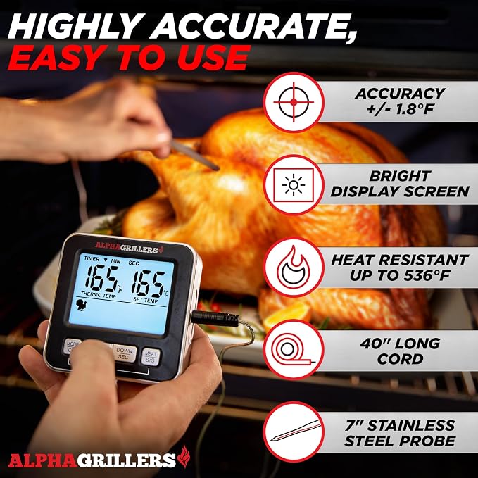 Alpha Grillers Meat Thermometer Digital - Image 2