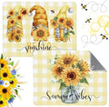 SiliFine 2 Pcs Sunflower Dish Drying Mat by SiliFine