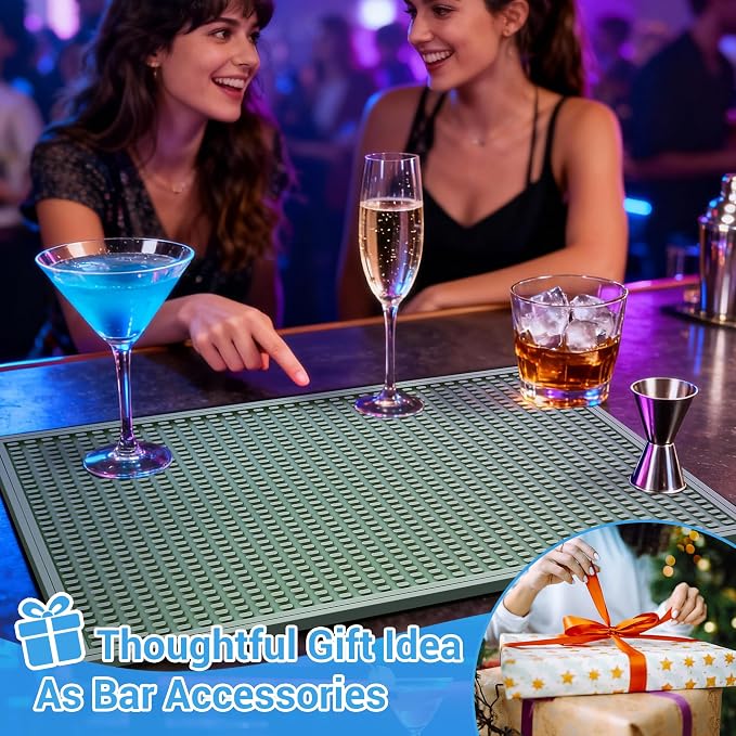 ZJWZLG Bar Mat - Premium 18"X12" Rubber Bar Mats - Image 5