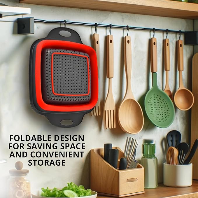 Square Collapsible Colander - Image 4