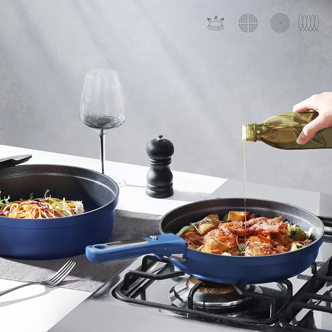 CAROTE 22pcs Pots and Pans Set Non Stick, Nonstick Cookware Set, - Image 3