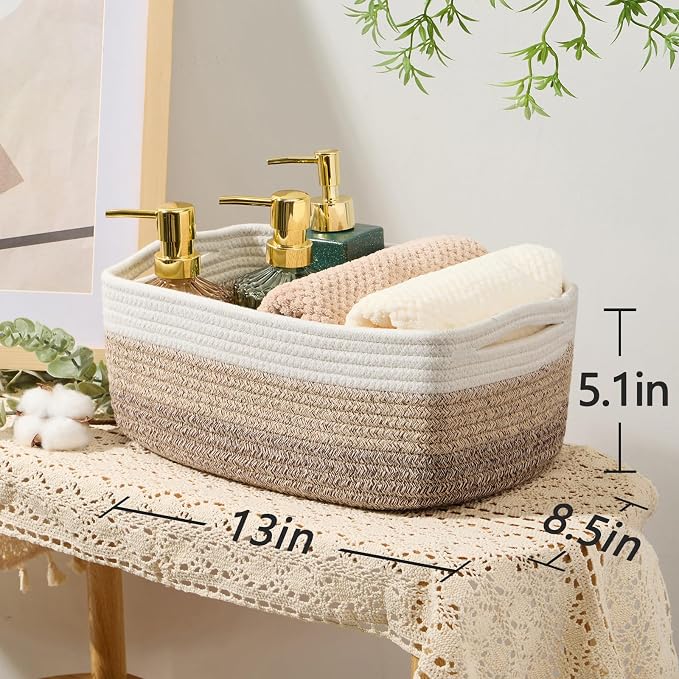 MiniArk Small Storage Baskets for Organizing | Closet Organizer Bins | Shelf - Image 3