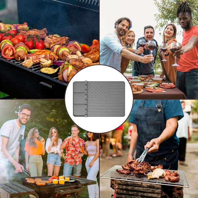 2 PCS Silicone Grill Mat Compatible - Image 6
