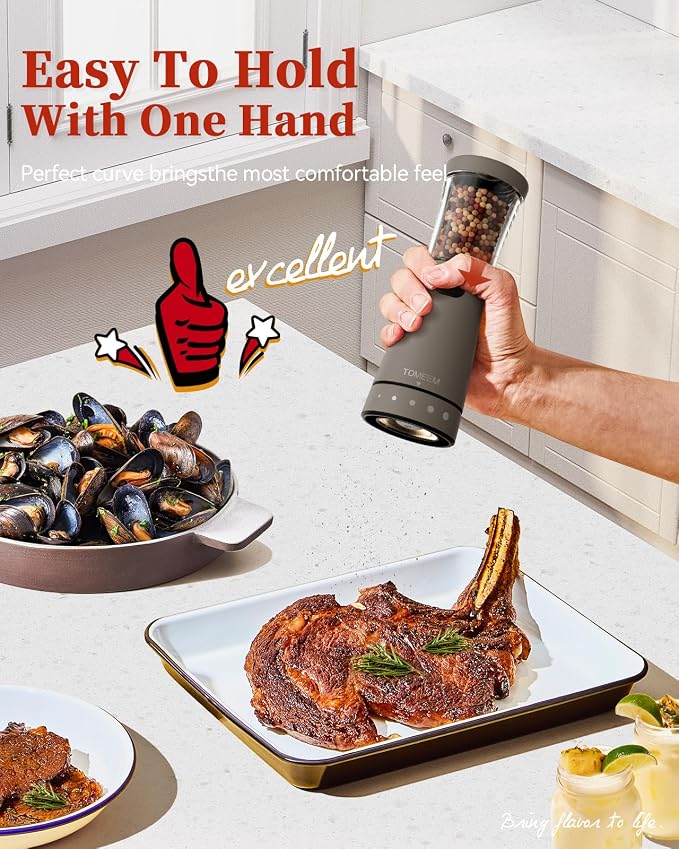 Electric Salt and Pepper Grinder Set - Image 3