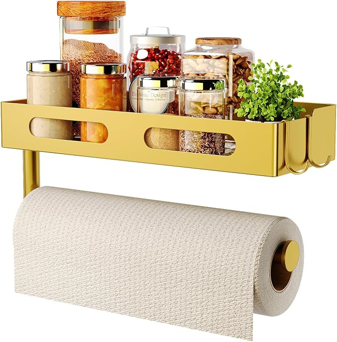 Paper Towel Holder Wall Mount for Kitchen, Paper Towel Holder by EffiJoy