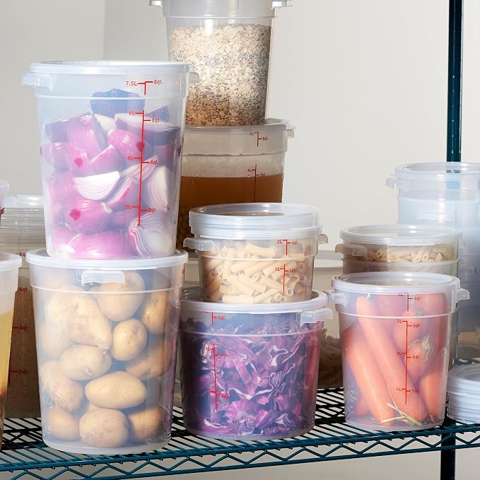 CURTA 8 Quart Translucent Round Food Storage Container - Image 8
