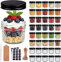 4 oz Glass Jars With Lids, 40 Pack Small Clear Mason Jars and Diamond appearance by QAPPDA