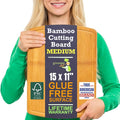 Bamboo Cutting Board – 15 Inch Wood Cutting Boards by GreenerChef
