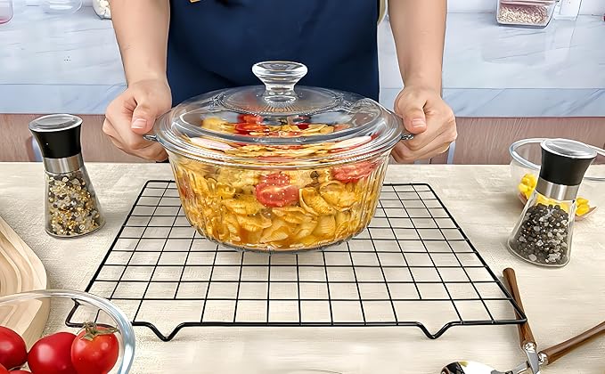 Round Glass Casserole Baking Dish - Image 7