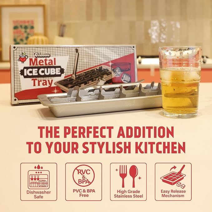 Stainless Steel Double Ice Cube Trays - Image 3