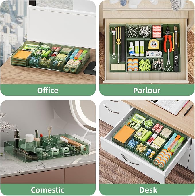 Marbrasse Expandable Desk Drawer Organizer, Desk Organizers and Accessories - Image 5