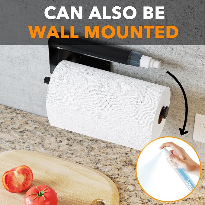 SpaceAid SprayNeat 2 in 1 Paper Towel Holder - Image 6