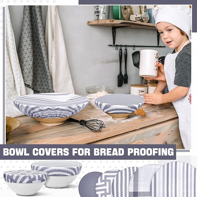 10 Pack Cloth Bowl Covers for Bread Rising - Image 4