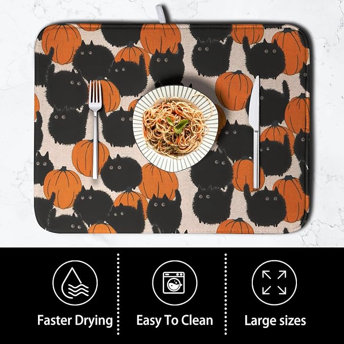 Happy Halloween Dish Drying Mat - Image 4