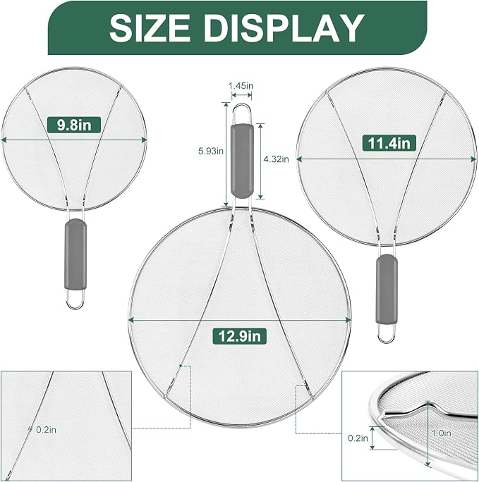 Splatter Screen for Frying Pan - Image 2