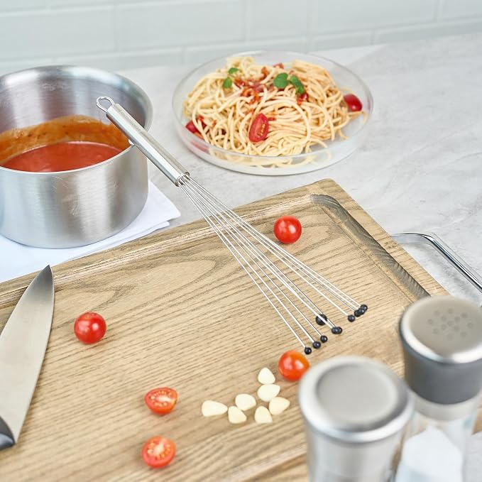 Restaurantware 12.5 in Stainless Steel Ball Whisk - Image 4
