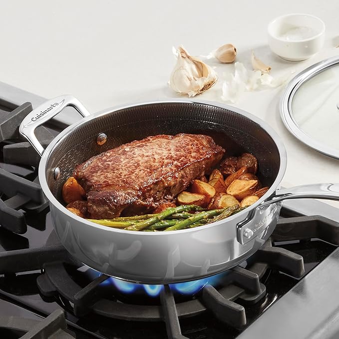 Cuisinart FusionPlus Hybrid Stainless Steel Cookware, 3.5-Quart Sauté Pan - Image 2