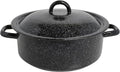 Mirro 4.5 Quart Traditional Vintage Style Black Speckled Enamel on Steel Dutch by VisitMirro