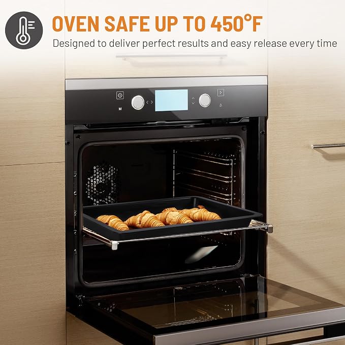 Sheet Cake Pan with Lid, Non-Stick Ceramic Coating Baking Pan, Oven Safe 450°F - Image 4