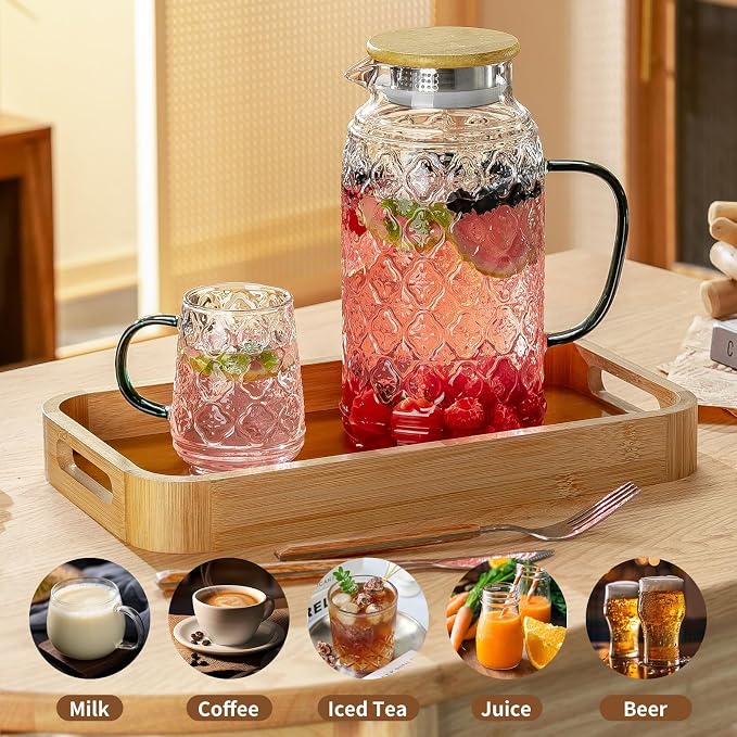 Buaic 2 PACK Glass Pitcher - Image 4