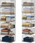 Yociyoga 6-Tier Stackable Closet Organizers and Storage Shelves, Closet Shelf by FollowWithYociyogaTogether