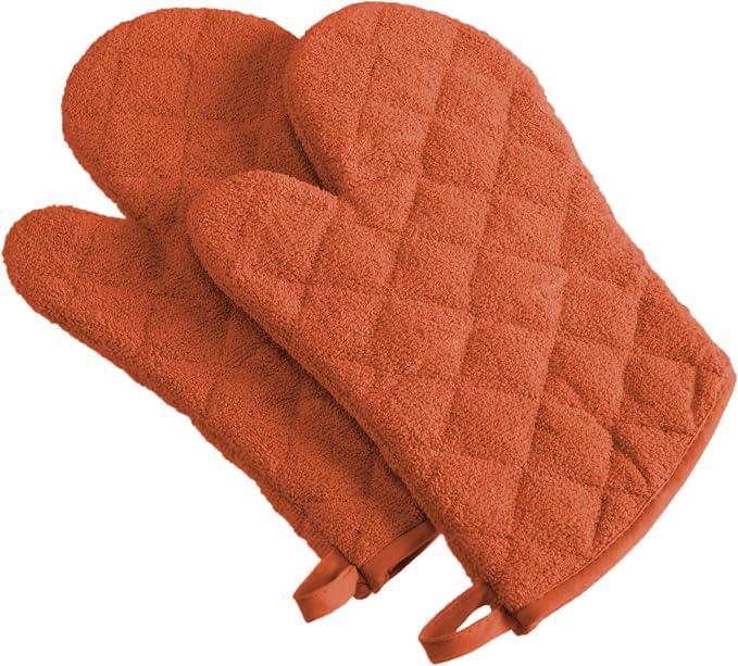 DII Basic Terry Collection 100% Cotton Quilted, Oven Mitt, 2 Piece - Image 7