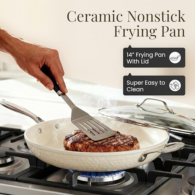 GOTHAM STEEL HAMMERED 14 Inch Non Stick Frying Pans - Image 5