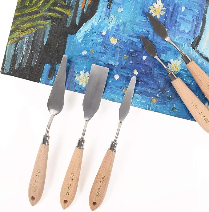 CONDA 11 Piece Stainless Steel Spatula Palette Knife Professional Palette Knife - Image 8