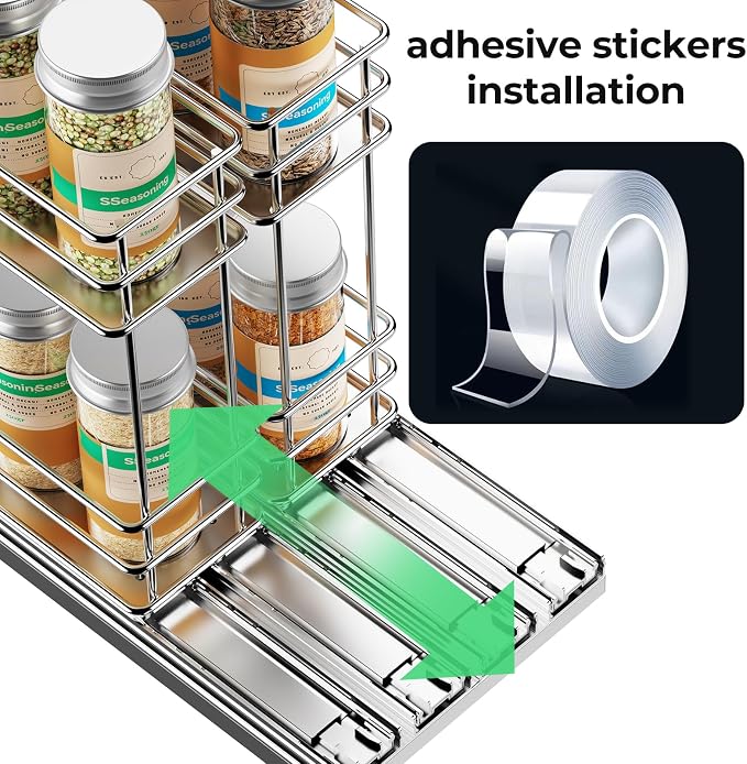 Mystozer Pull Out Spice Rack Organizer - Image 5