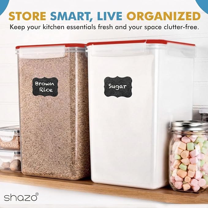 Shazo 2 PC Extra Large Bulk Food Storage Containers - Image 7