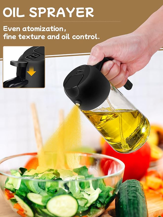 Kitchen Gadgets Oil Sprayer for Cooking 2pcs, Oil Dispenser for Kitchen - Image 3