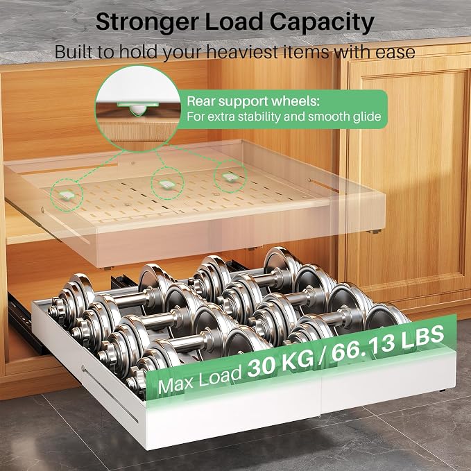 Pull out Cabinet Organizer, Expandable Width, Depth - Image 4