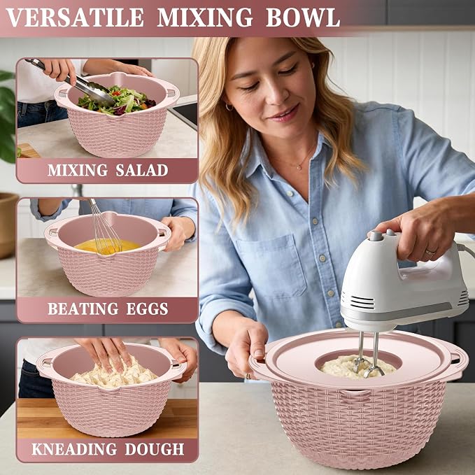 4-1 Strainer Bowl with Lid Set - Image 6