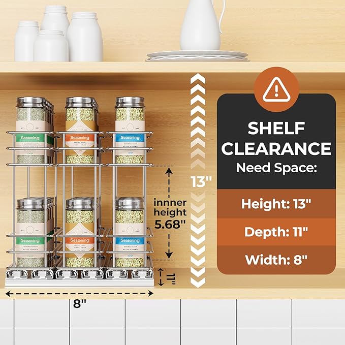 Mystozer Pull Out Spice Rack Organizer - Image 2