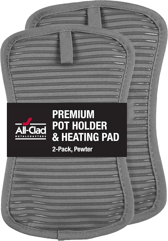 All-Clad Premium Pot Holder & Heating Pad, Heat Resistant to 500 Degrees by All-Clad