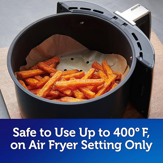 Reynolds Kitchens Air Fryer Liners Disposable, Unbleached Parchment Paper Sheets - Image 8