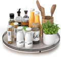16" Lazy Susan Oak Wood Turntable Organizer by AMH