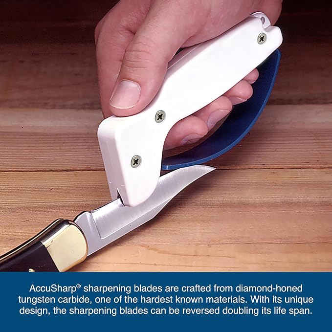 AccuSharp Hand-Held Carbide Blade Sharpener, Kitchen Knife and Chef Knife - Image 4