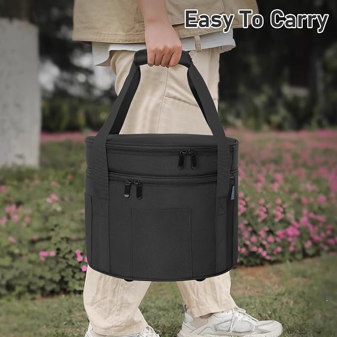 Dutch Oven Bag for 8 Inch Dutch Oven, 2-Layer Oven Travel Bag - Image 5