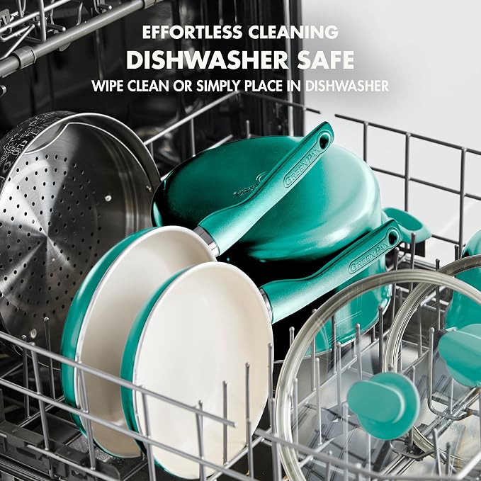 GreenPan Rio Healthy Ceramic Nonstick 8" Frying Pan Skillet and Silicone - Image 7