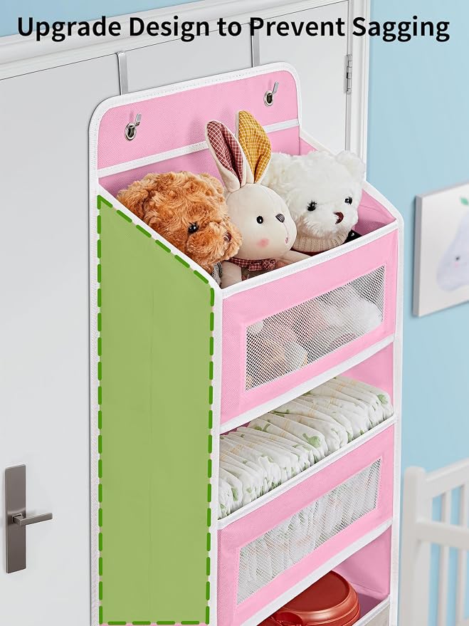 JARLINK 2 Pack Over The Door Organizer Storage, 5 Shelf Hanging Door Organizer - Image 4